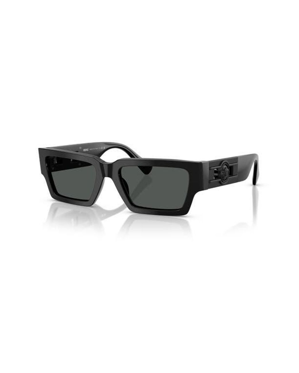 Versace Black 54Mm Rectangular Sunglasses for men