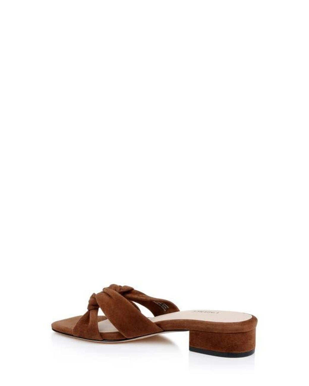 L'Agence Brown Lea Slide Sandal