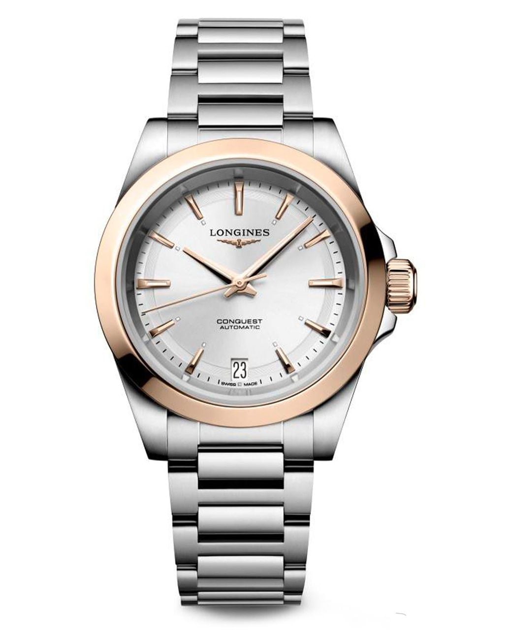 Longines Gray Conquest Automatic Bracelet Watch, 34Mm