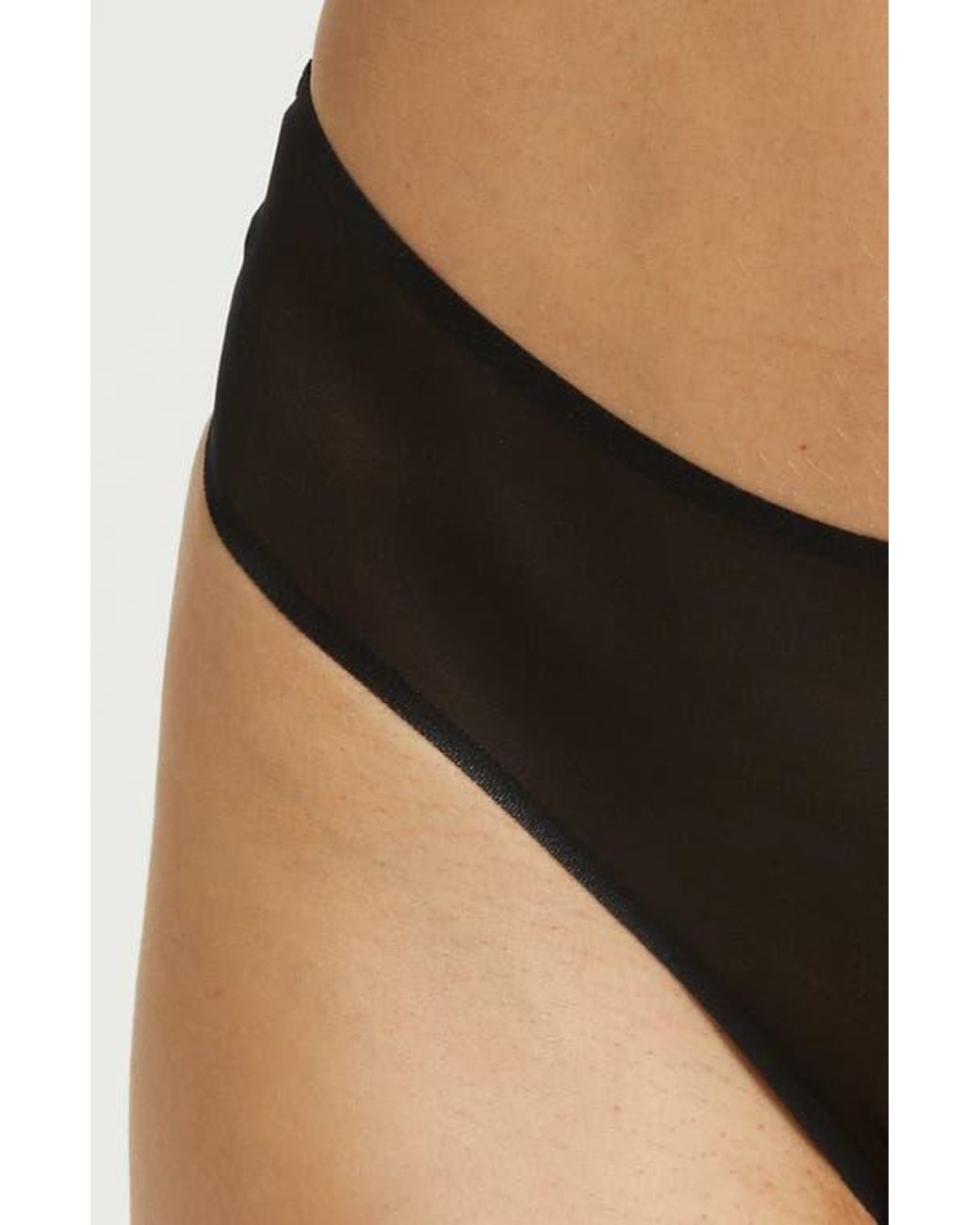 Commando Black Chic Mesh Thong