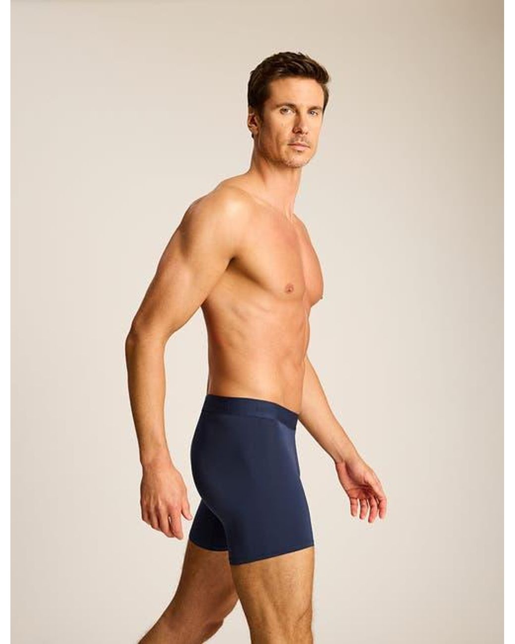 Commando Blue Essential Modal Modern Fit Boxer Brief for men