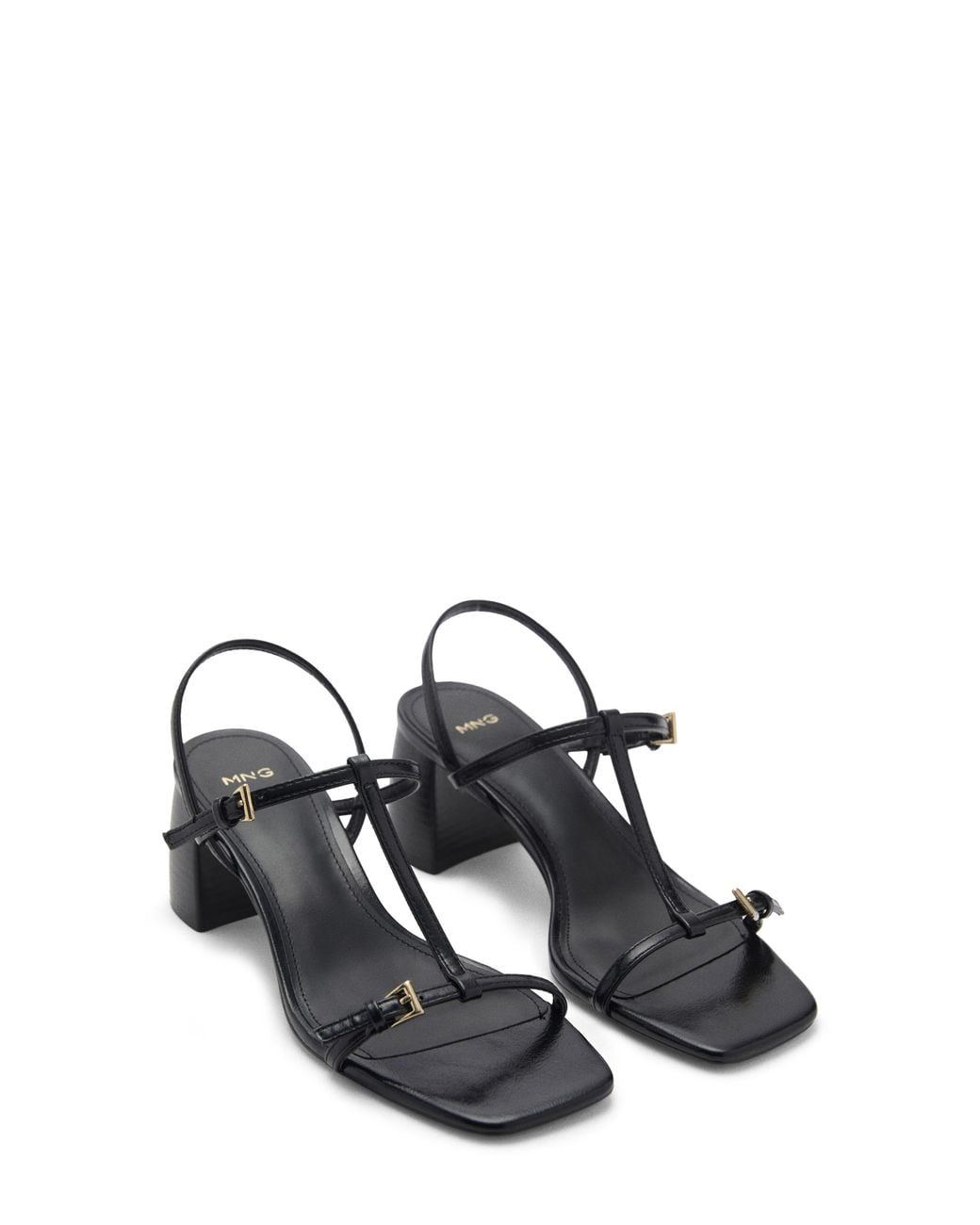 Mango Black Slingback Sandal