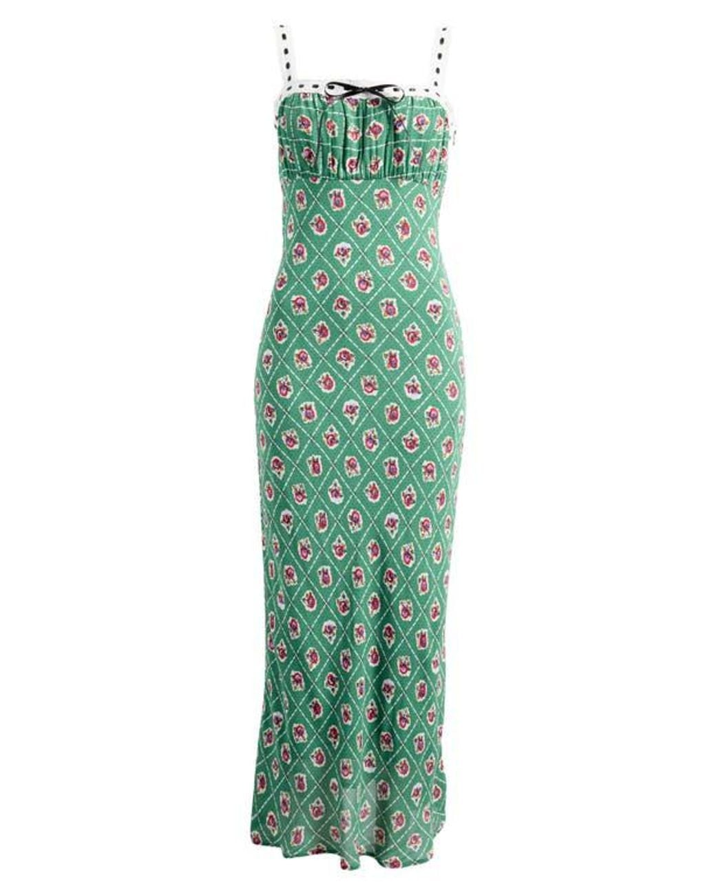 Wayf Magnolia Sleeveless Midi Dress in Green | Lyst Wayf Magnolia Sleeveless Midi Dress in Green | Lyst