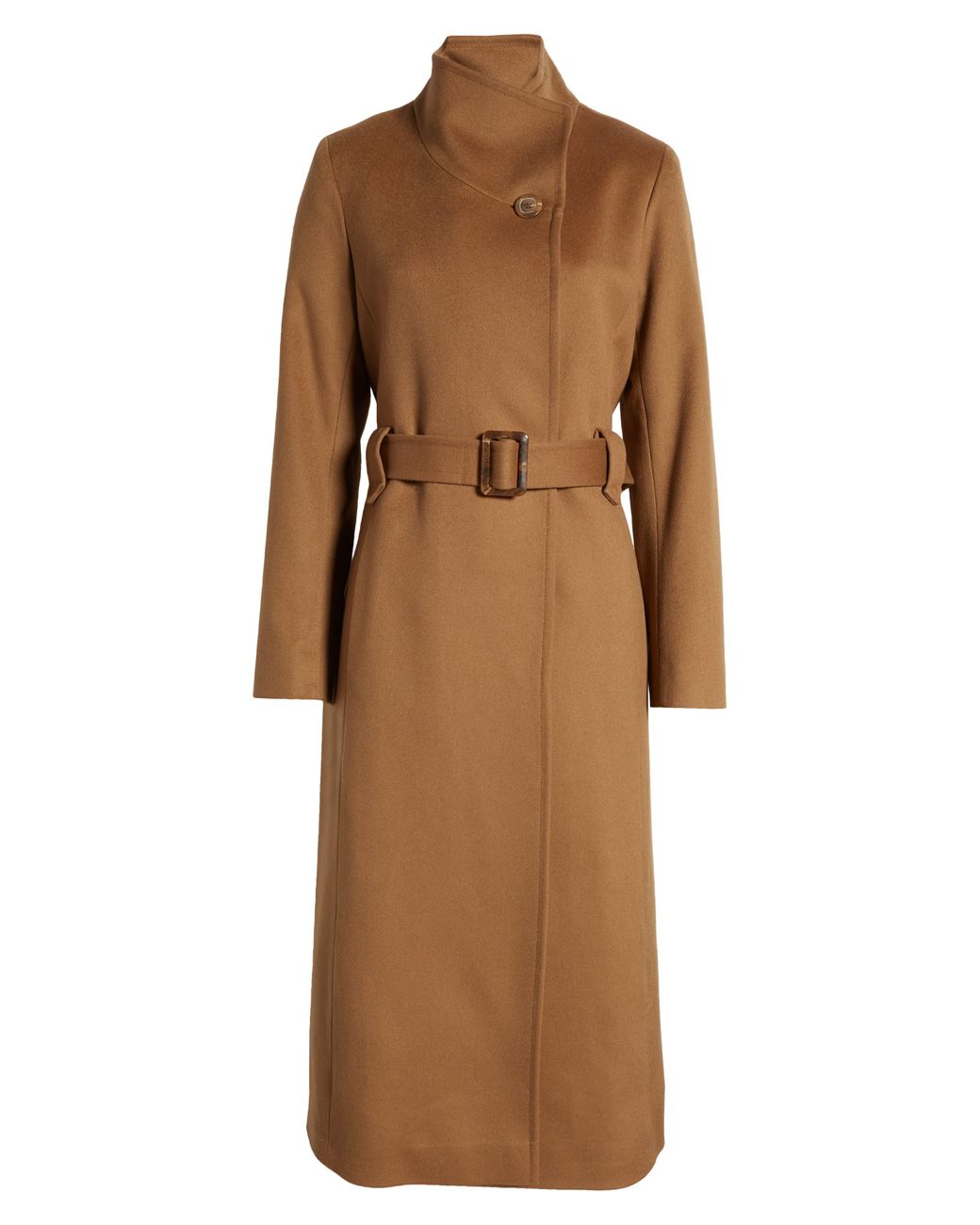 Fleurette funnel clearance neck wool coat