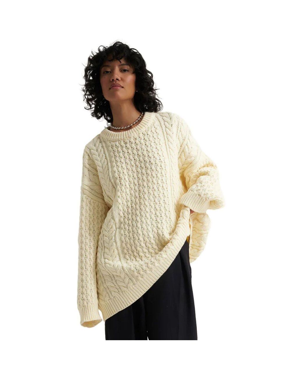 Callaghan Natural Mia Cableknit Sweater