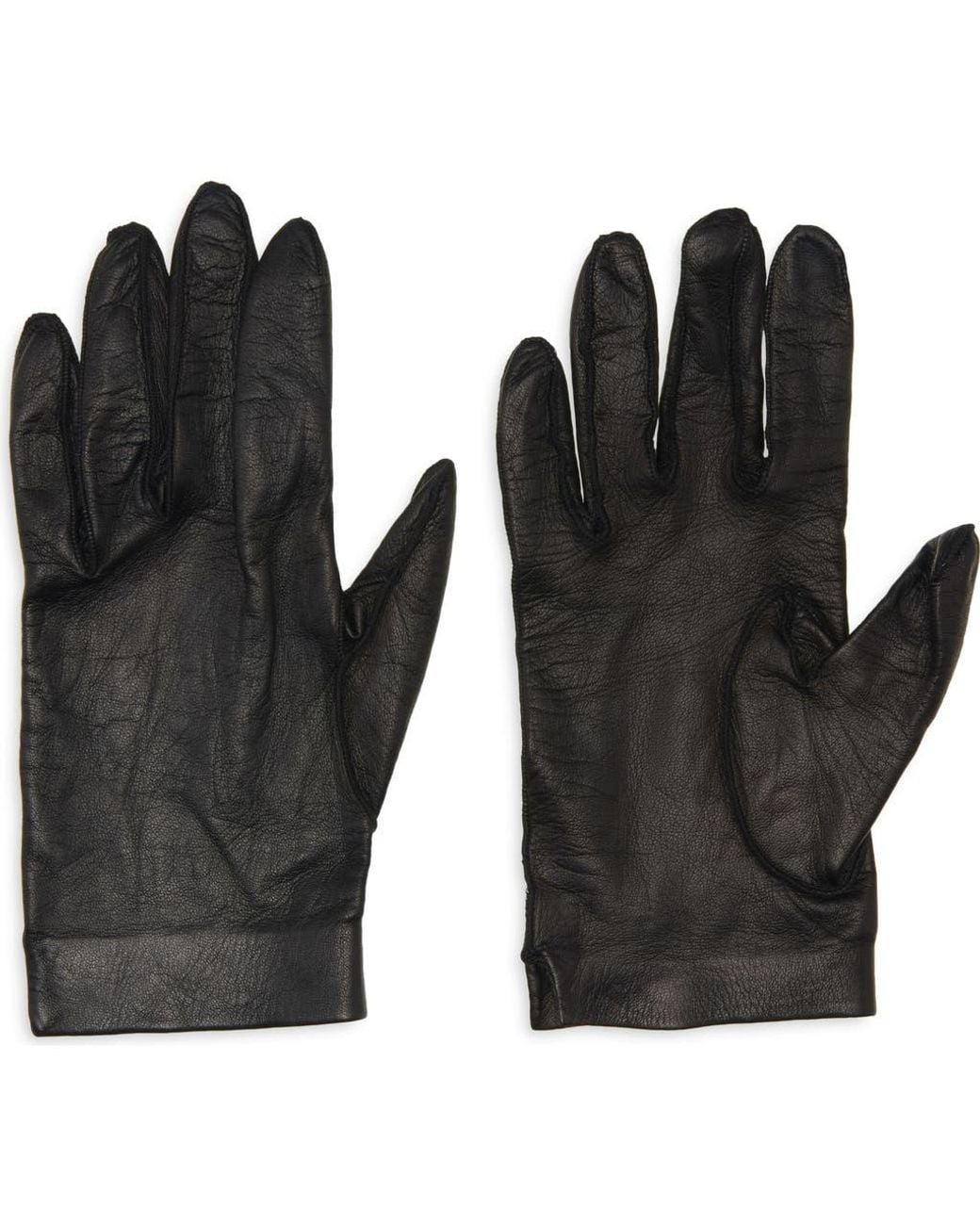 Tom Ford Black Soft Napa Leather Gloves
