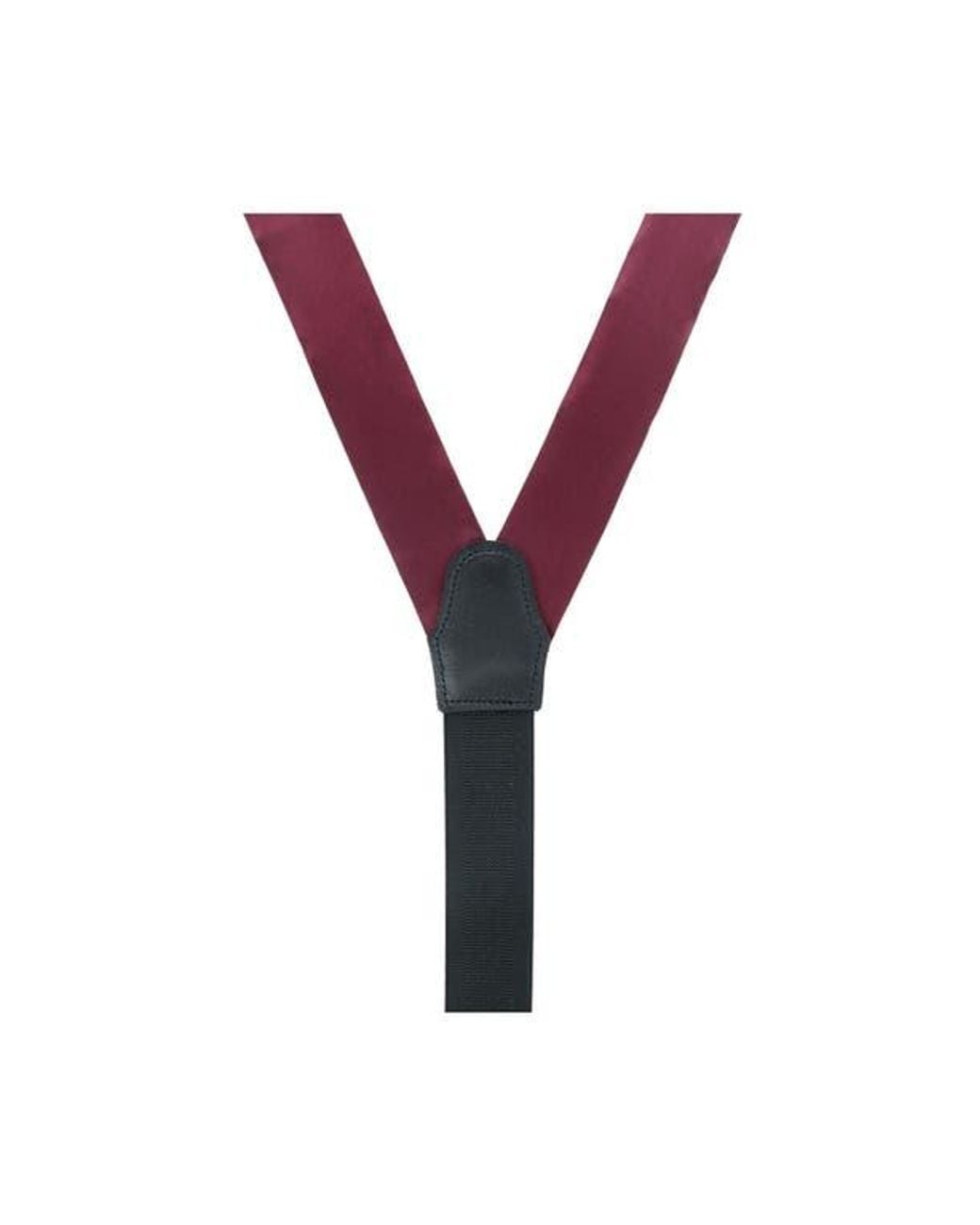 Trafalgar Purple Sutton Solid Silk Suspenders for men