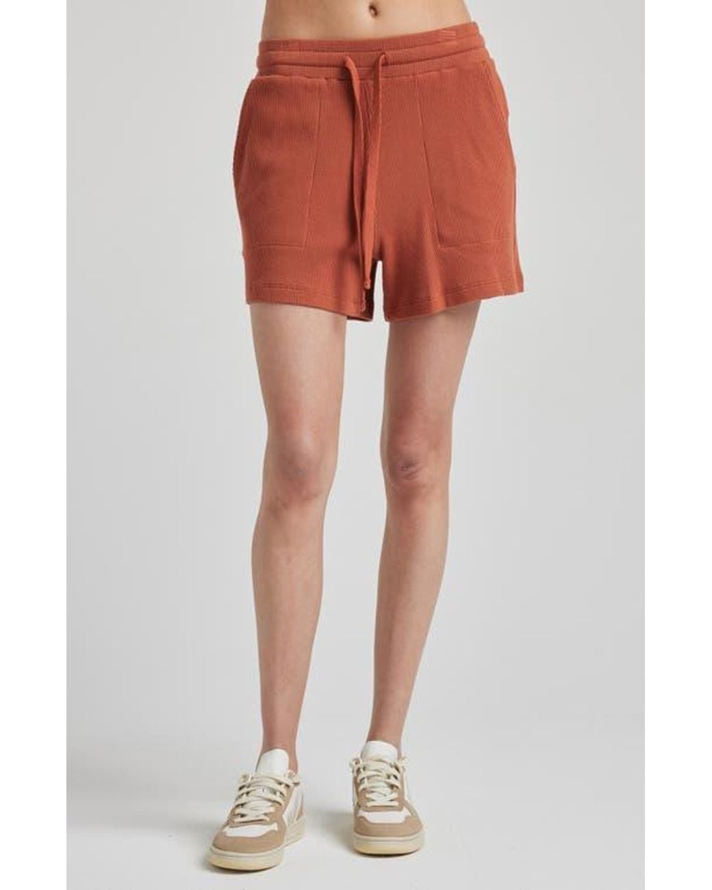 Losano Orange Organic Cotton Drawstring Short