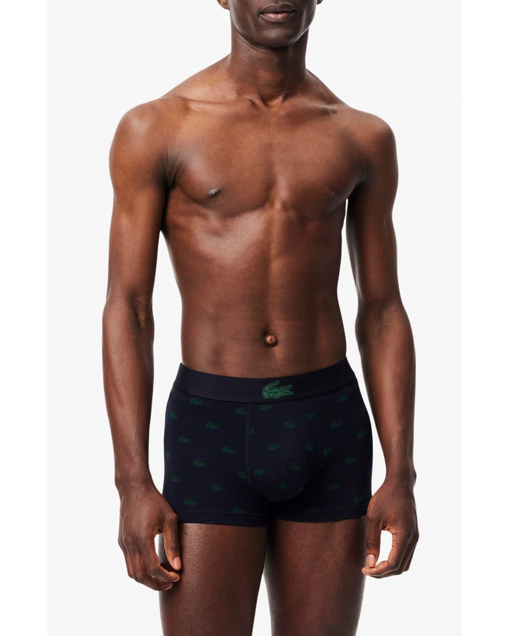 Lacoste Black Core Essentials Assorted 3-Pack Stretch Cotton Boxer Briefs for men