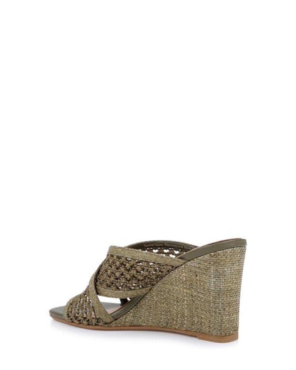 Badgley Mischka Green Xandria Wedge Sandal