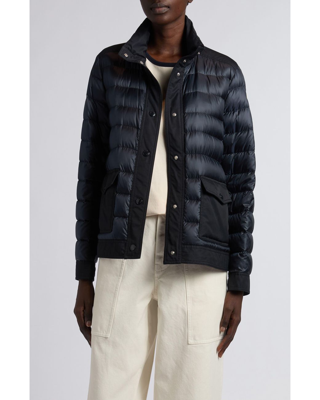 Moncler Blue Origan Down Puffer Jacket