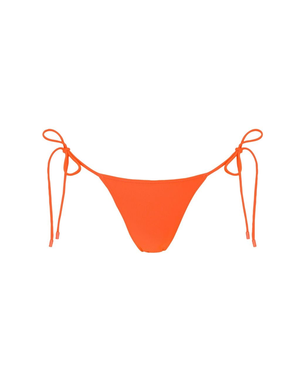Sunkissed Orange Le Triangle Tie Side Pattern Bikini Bottom