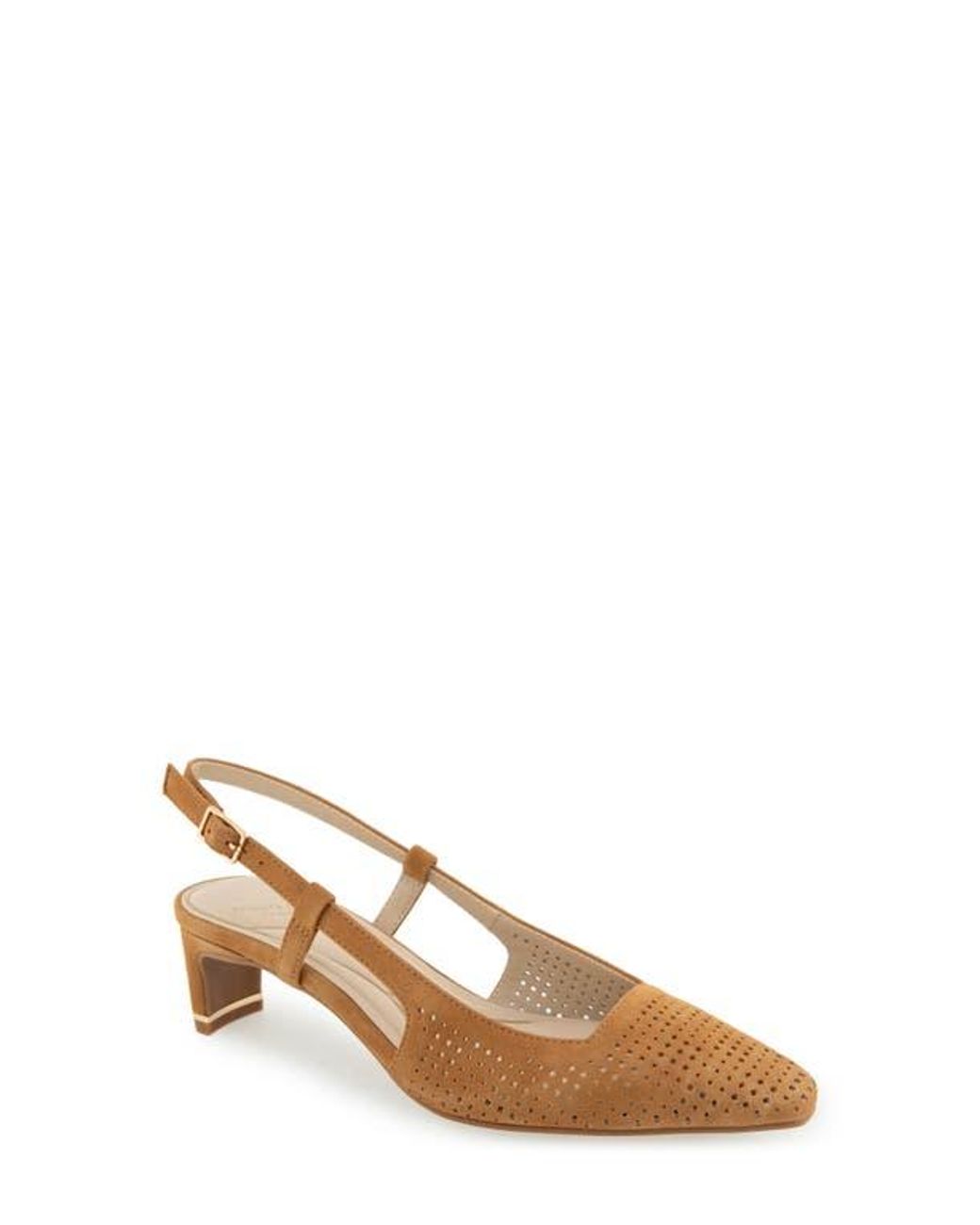Kenneth Cole Natural Marbella Perf Slingback Pump