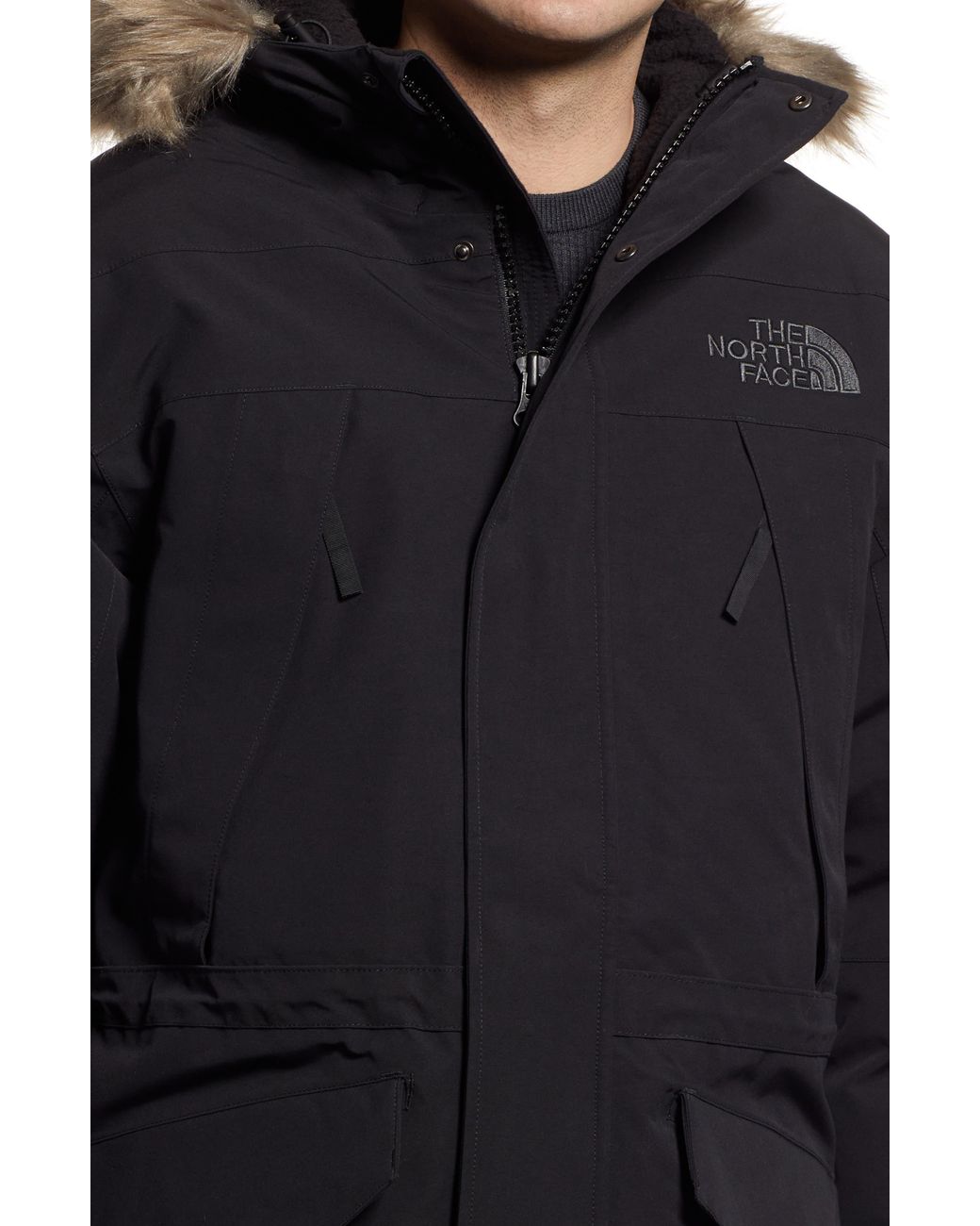 The North Face Expedition Mcmurdo 700 Fill Power Down Parka With Faux Fur  Trim in Black for Men | Lyst