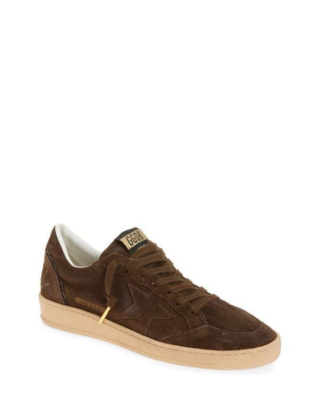 Golden Goose Ball Star Sneaker in Brown | Lyst