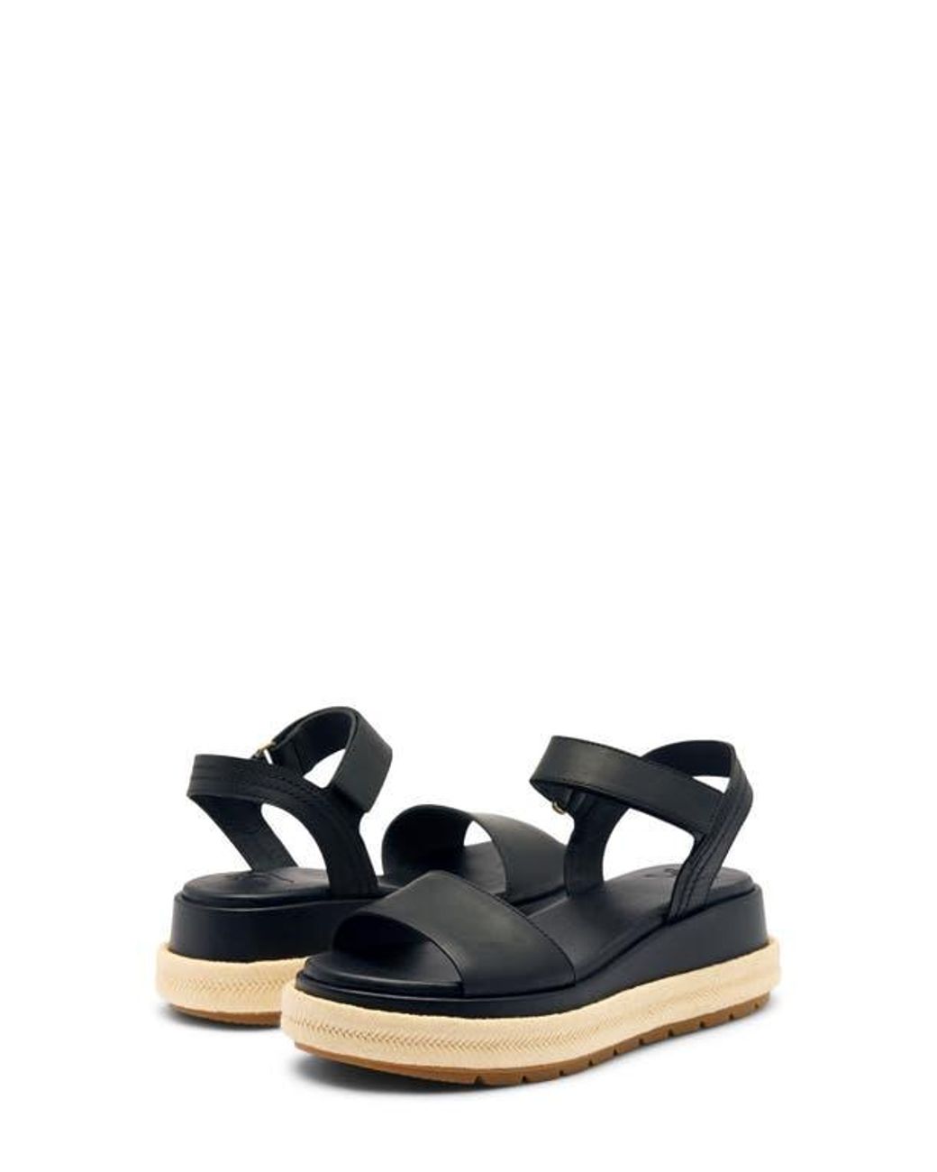 Sorel Blue Sunpeak Ankle Strap Platform Sandal
