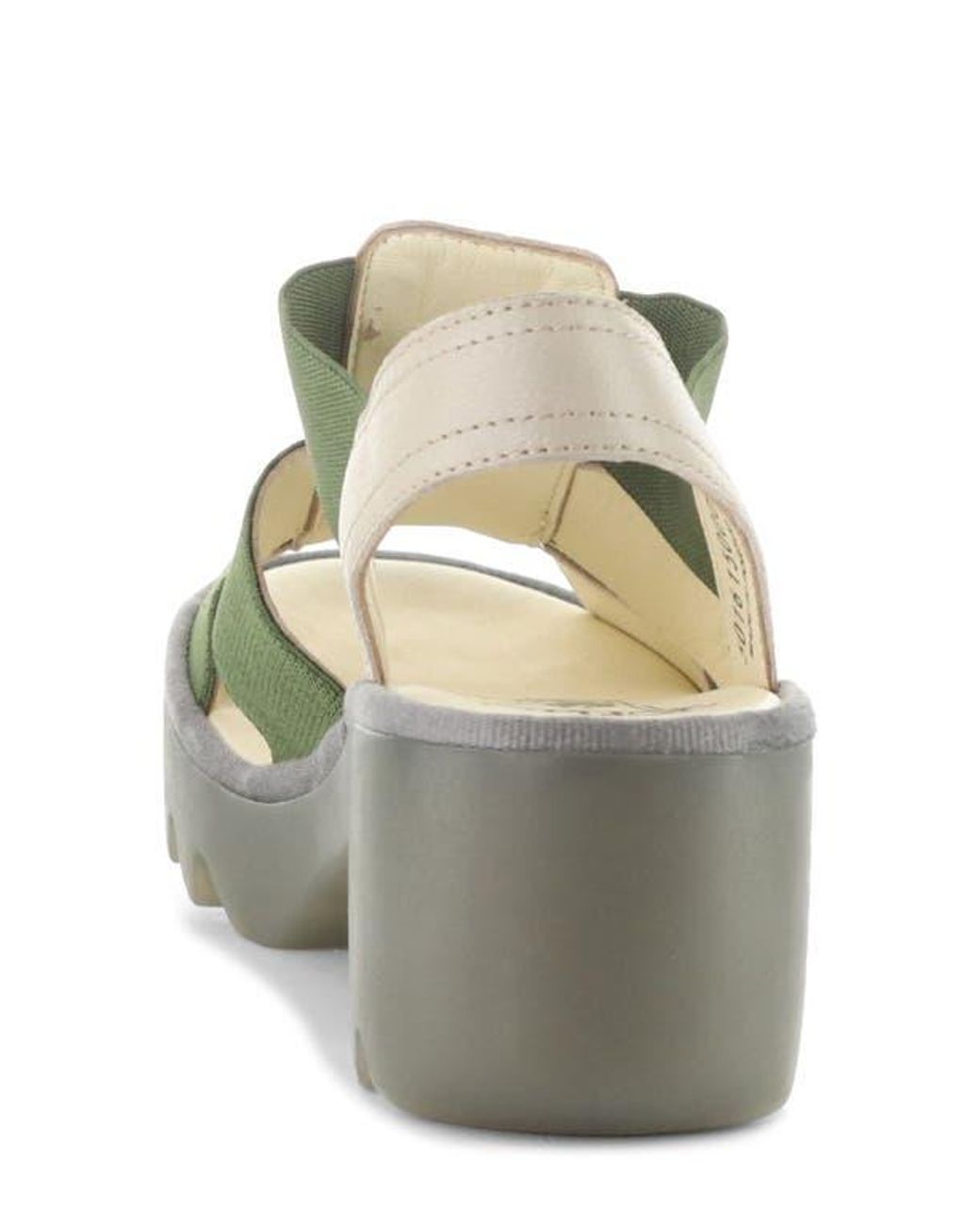 Fly London Green Teev Platform Sandal