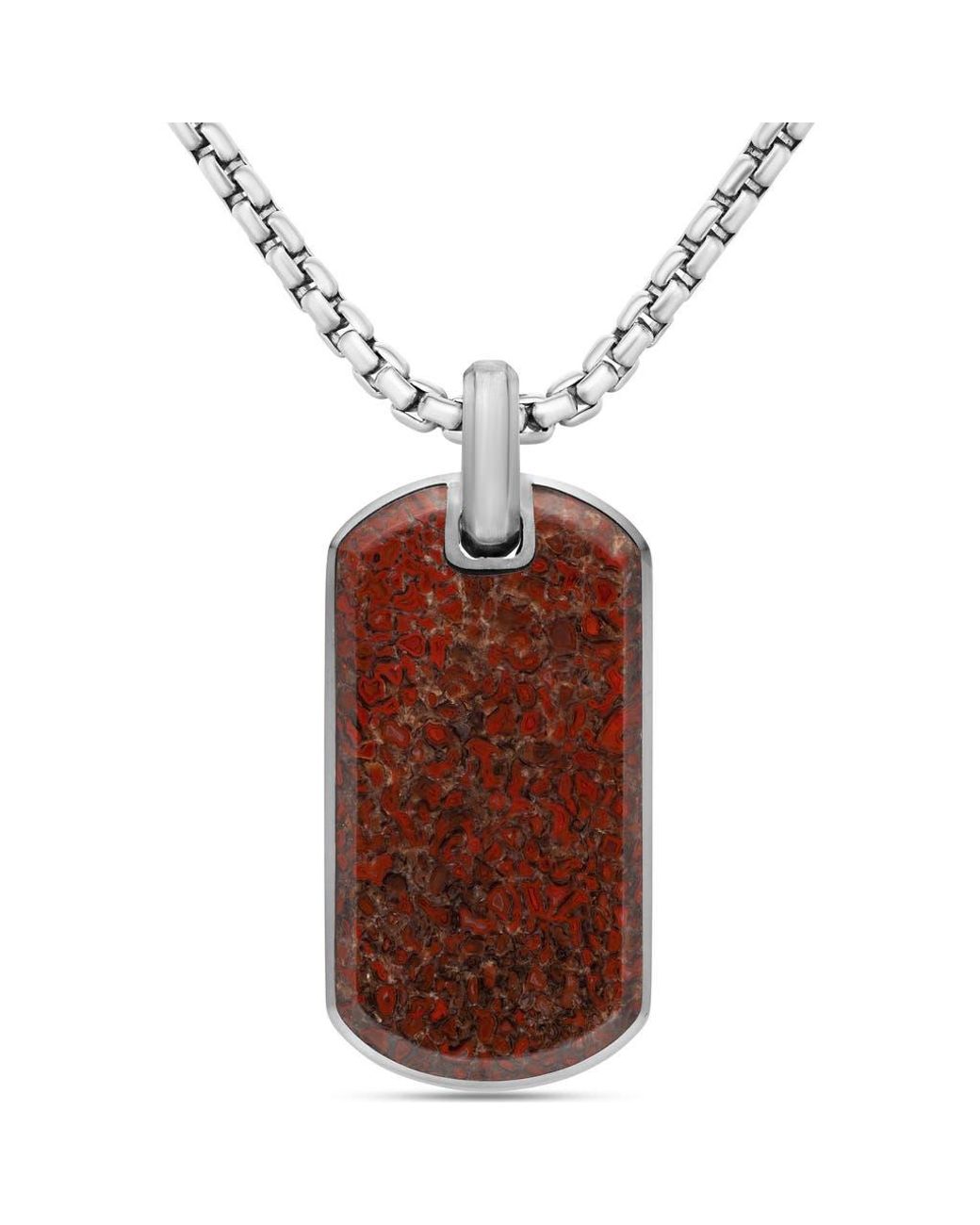 David Yurman Streamline Tag With Agate in Red for Men | Lyst