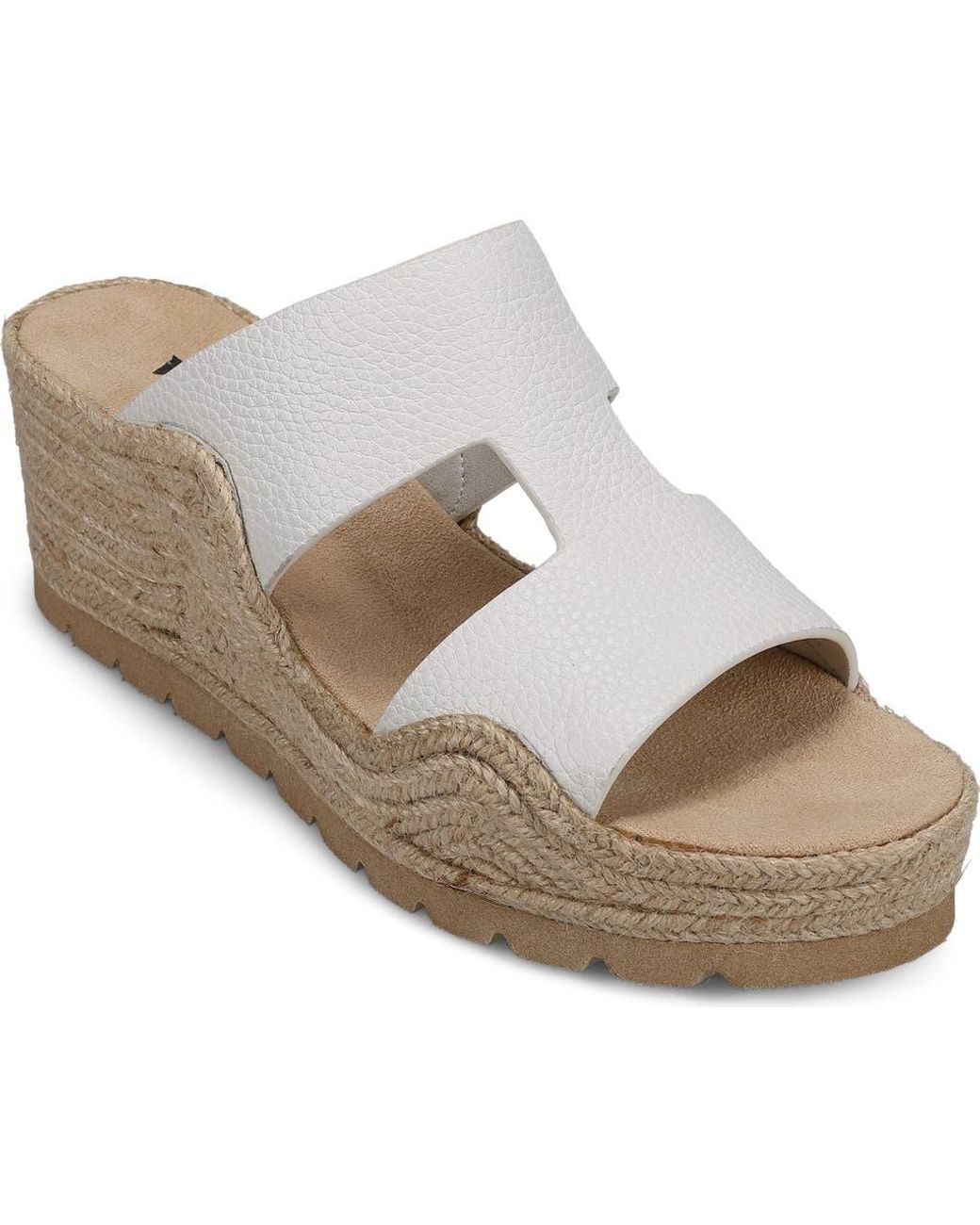 Vaneli White Cyril Platform Wedge Sandal