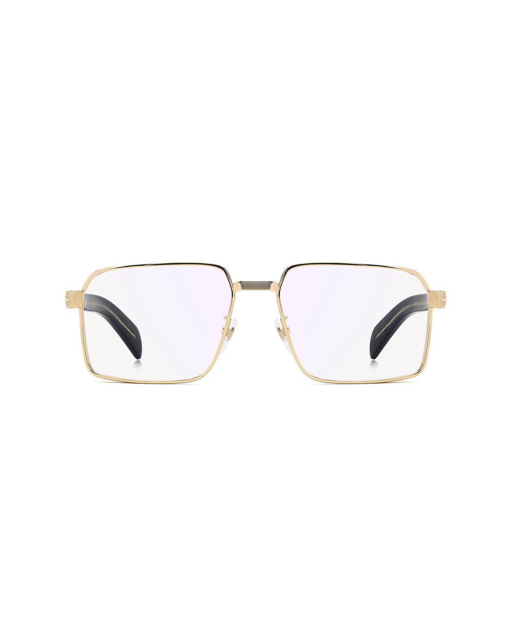 David Beckham Brown 57Mm Rectangular Optical Glasses for men