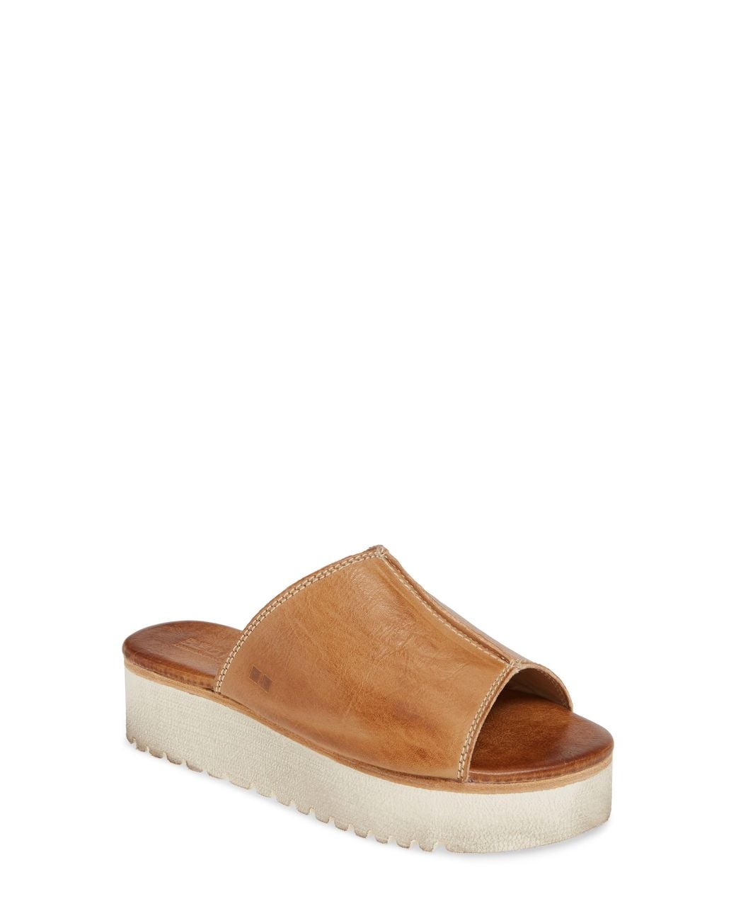 Bed Stu Brown Fairlee Ii Platform Slide Sandal