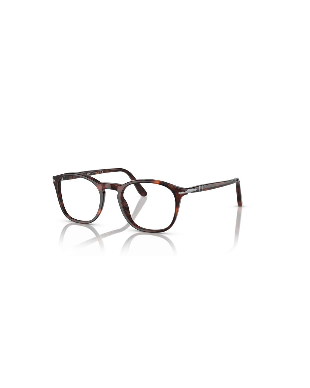 Persol Brown 52Mm Square Optical Glasses for men