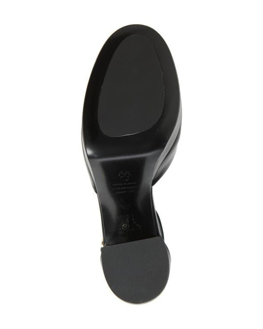 Stuart Weitzman Black Leather Platform Ankle-Strap Pumps