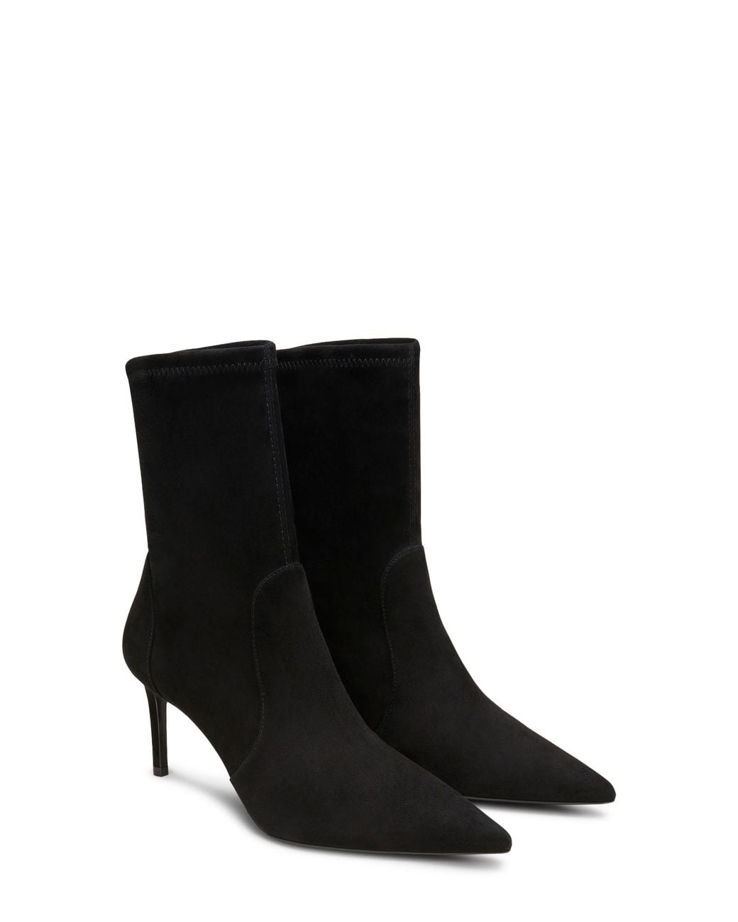 Stuart Weitzman Black Stuart Pointed Toe Bootie