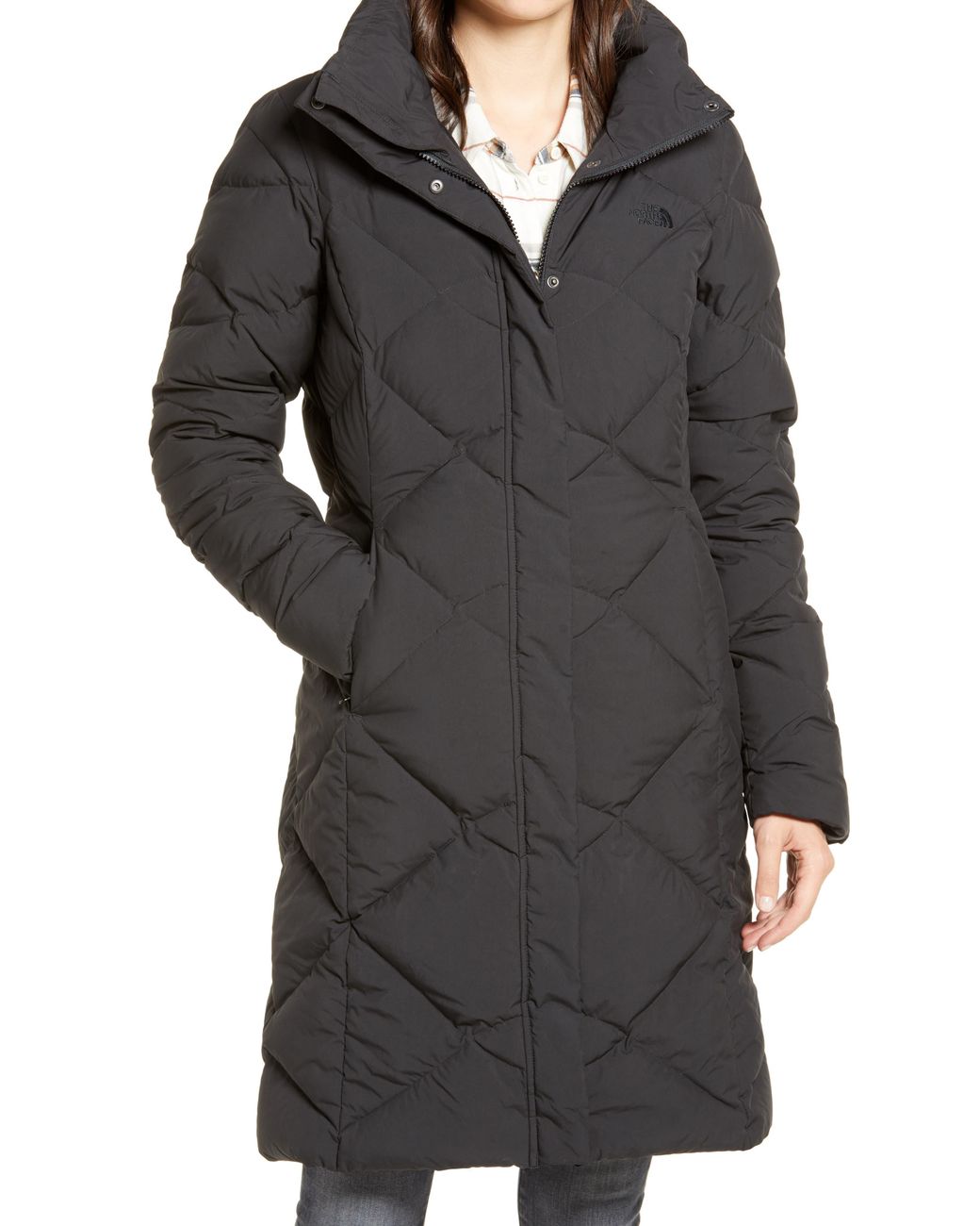 The North Face Miss Metro Ii Hooded Water Resistant Down Parka in Black |  Lyst