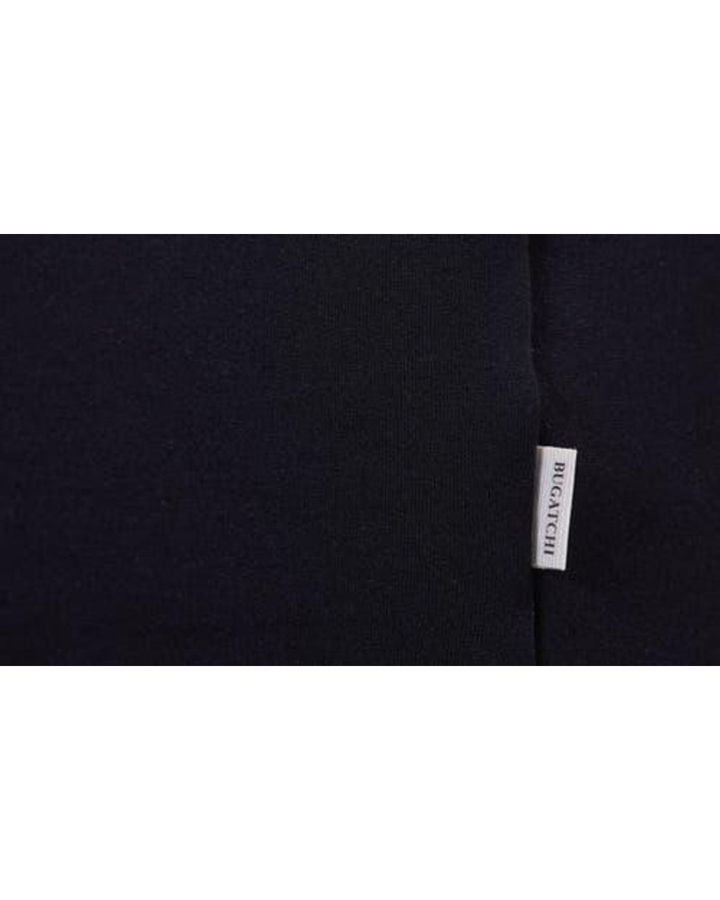 Bugatchi Blue Solid Quarter Zip Pullover for men