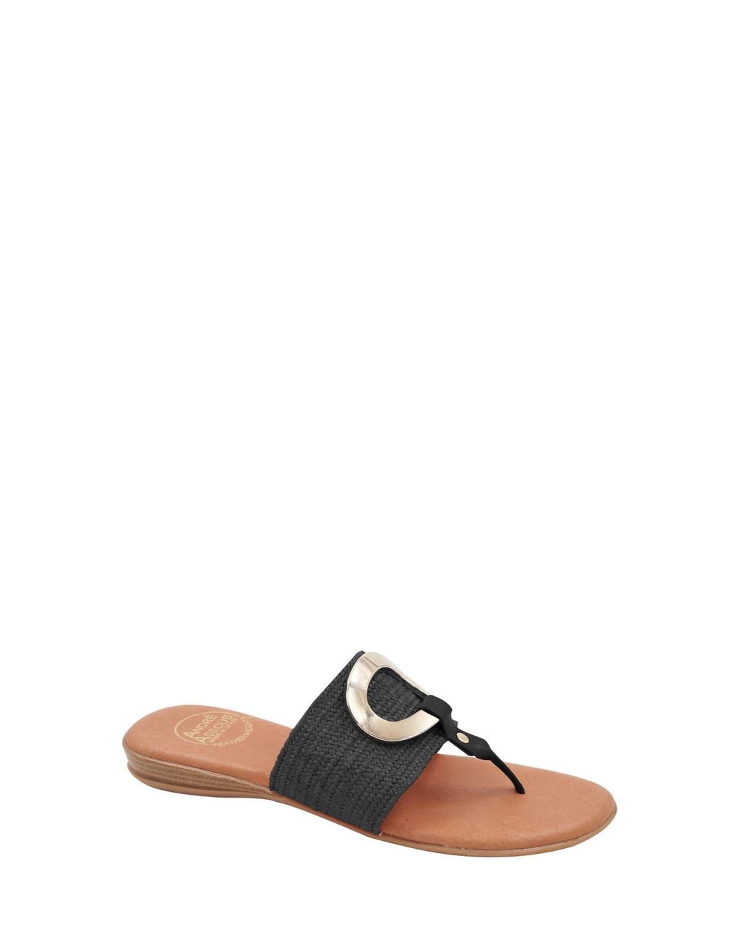 Andre Assous Black Nixi Featherweights Flip Flop