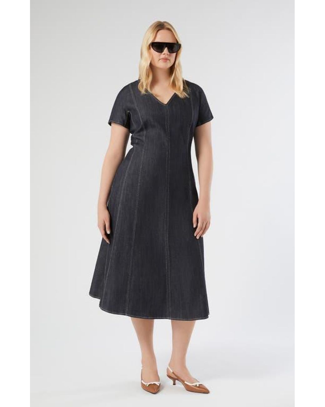 slim fit dress slacks Mimosa Me Denim Plus | Dress