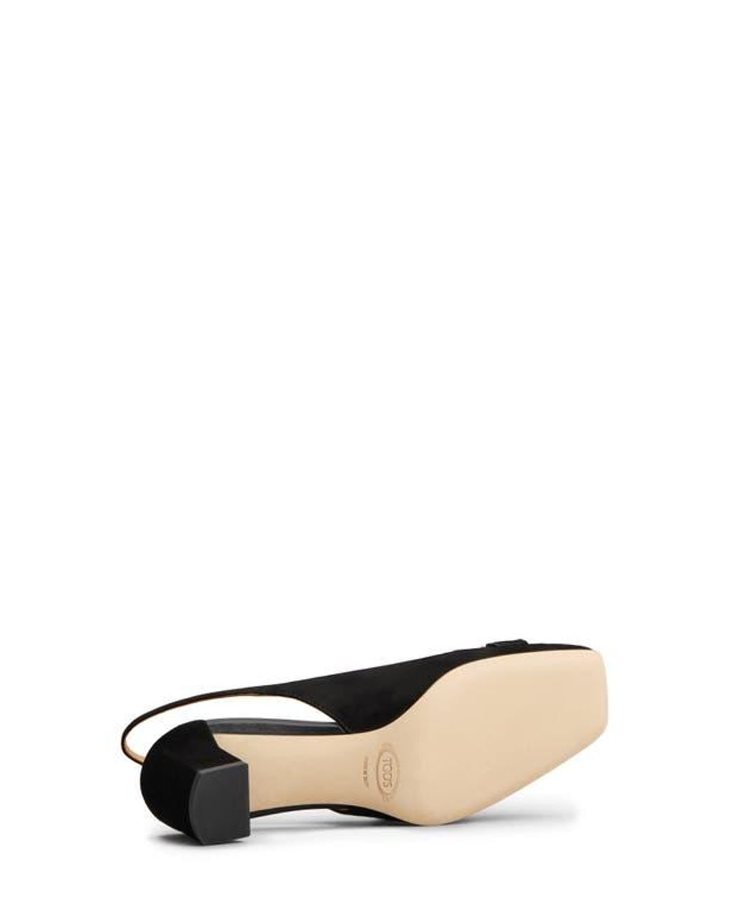 Tod's Black Barretta Slingback Pump