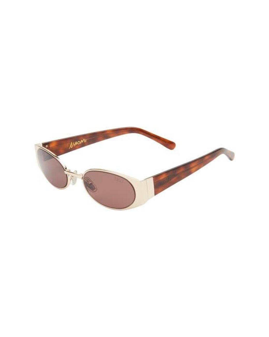 DEZI Naomi Rectangular Sunglasses in Brown | Lyst display picture 1