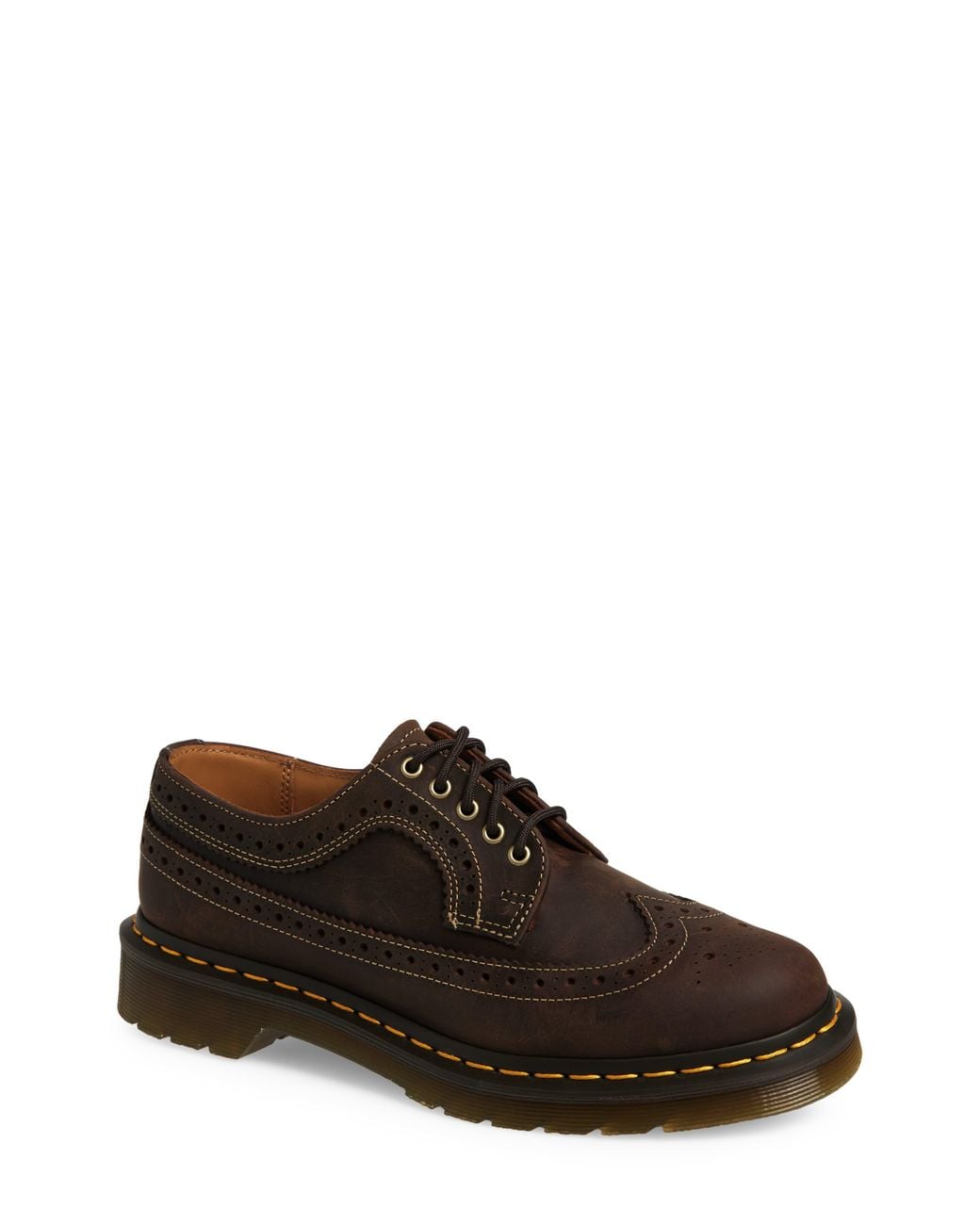 Dr. Martens Brown 3989 Wingtip Derby for men