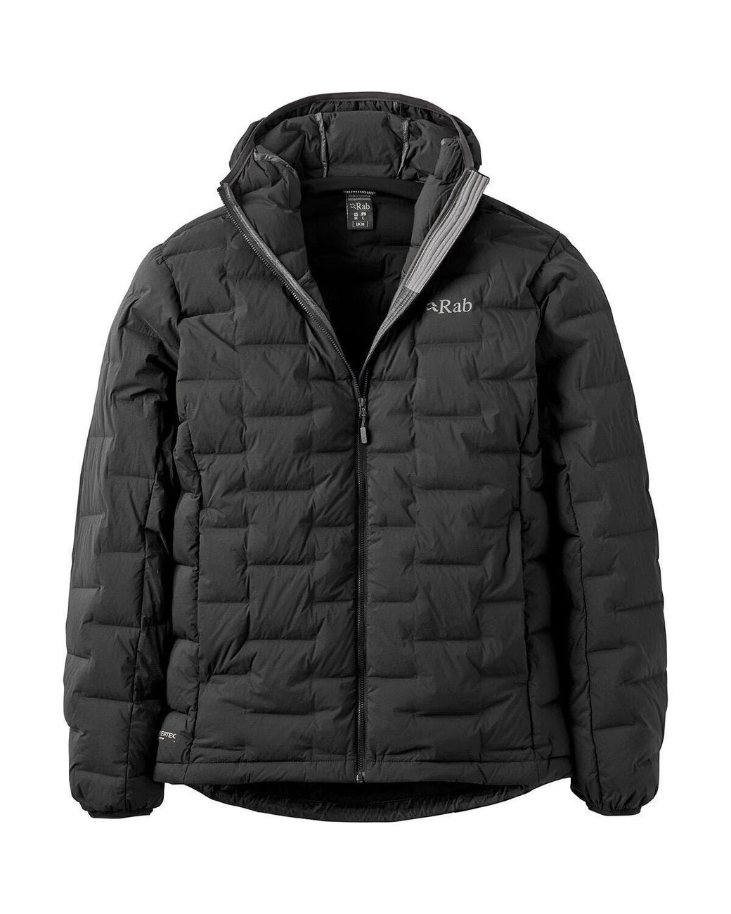 Rab Black Cubit Stretch Down Hoodie for men