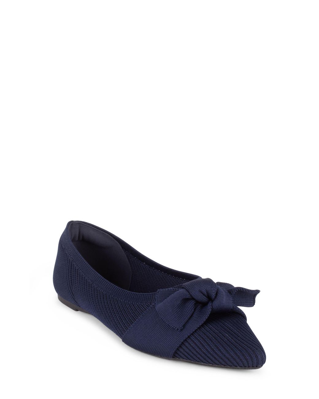 Tahari Blue Montserrat Pointed Toe Flat