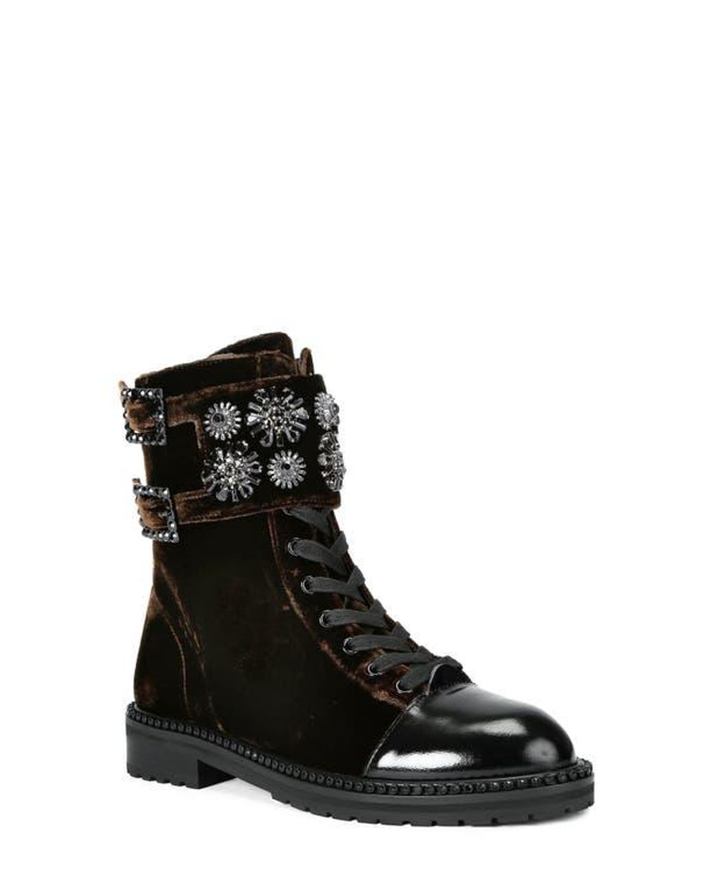 Kurt Geiger Black Stoop Combat Boot