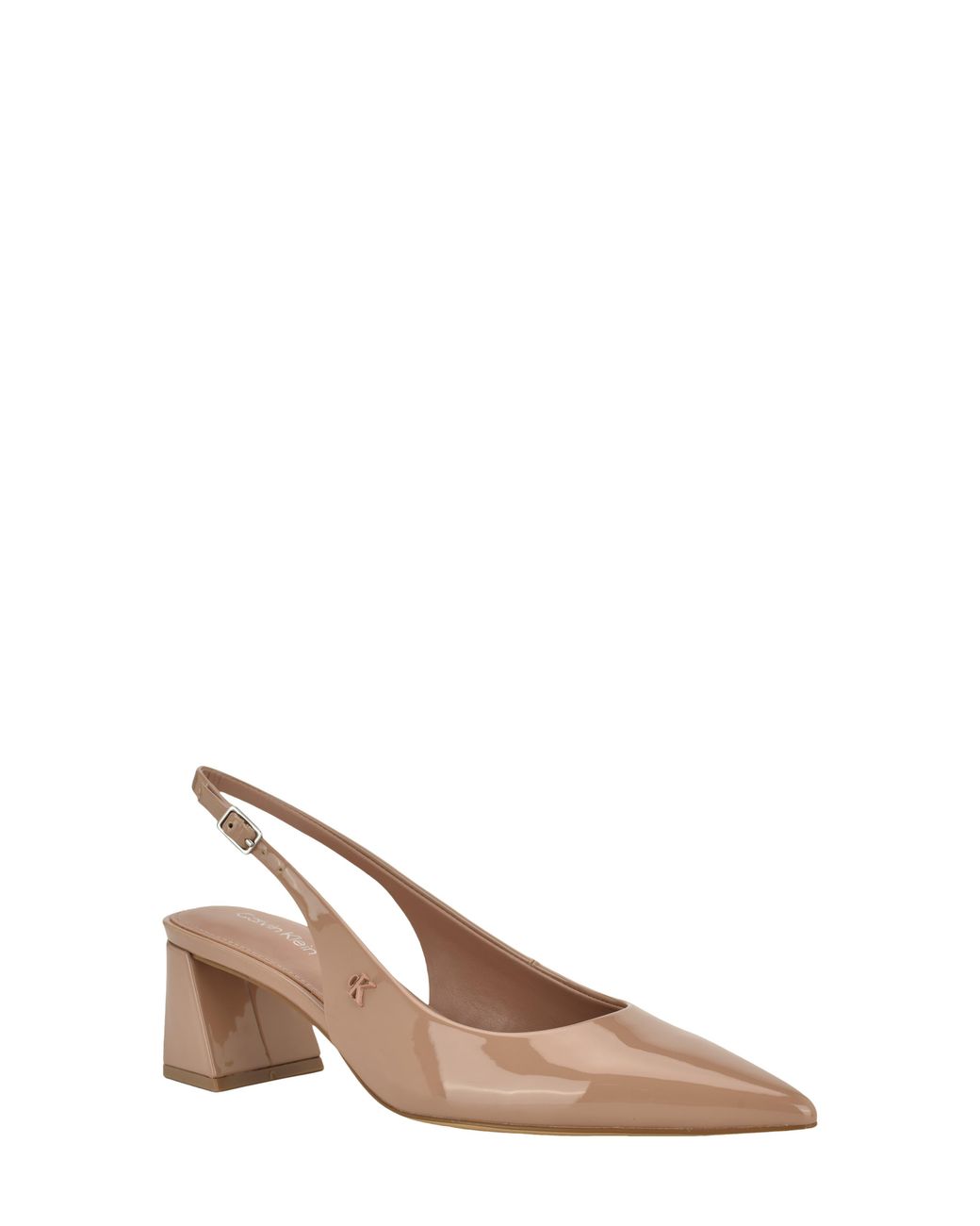 Calvin Klein Brown Sarra Slingback Pointed Toe Pump