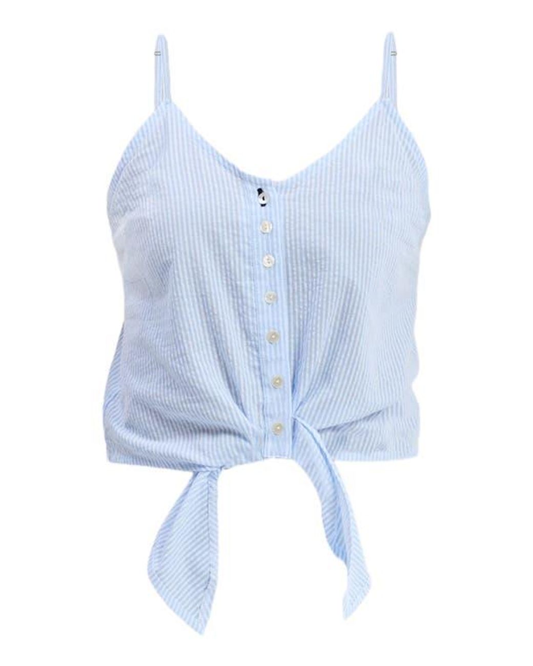 REISTOR Blue Pool Day Tan Lines Stripe Camisole