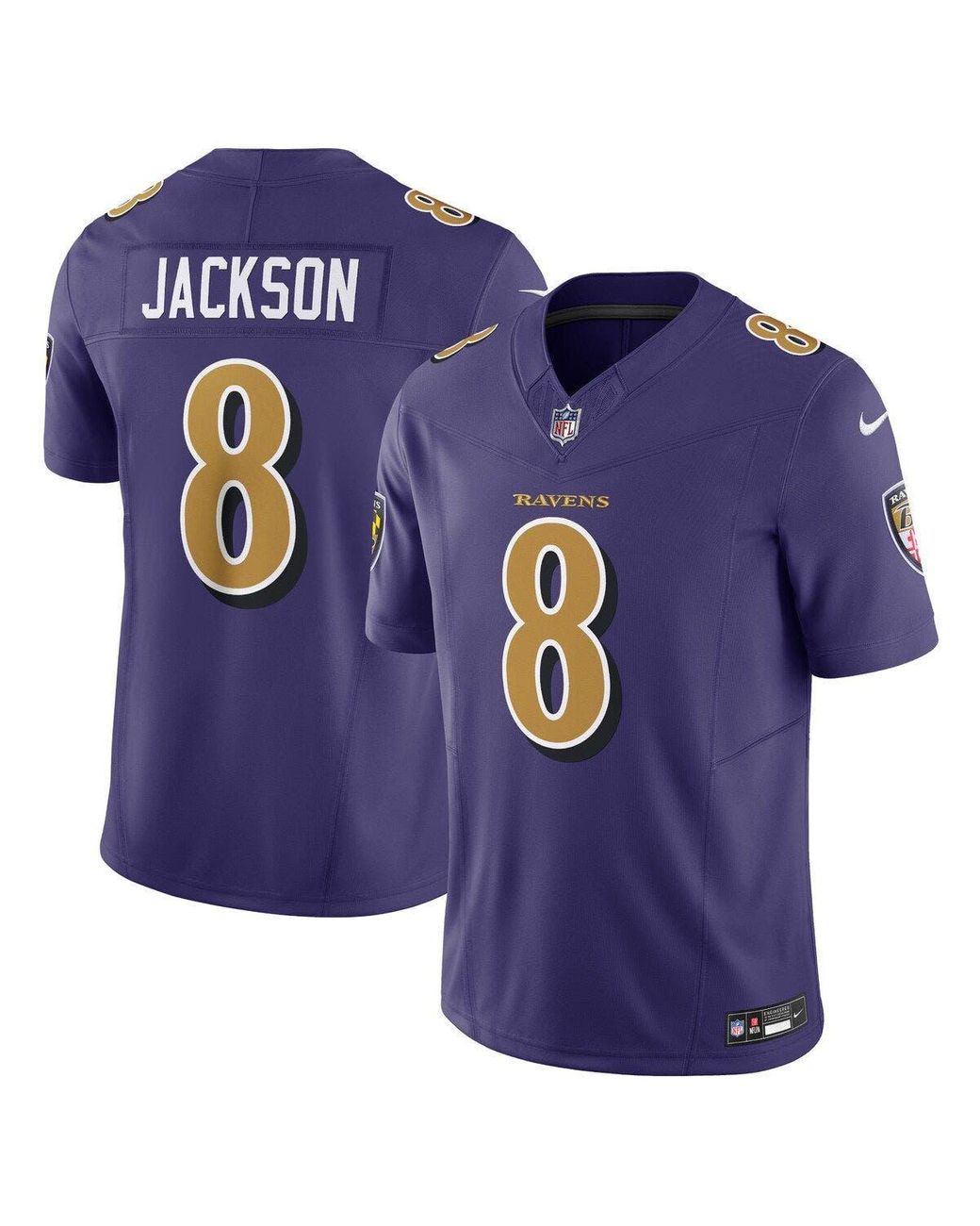 Nike Lamar Jackson Purple Baltimore Ravens Vapor F. U.s. E.