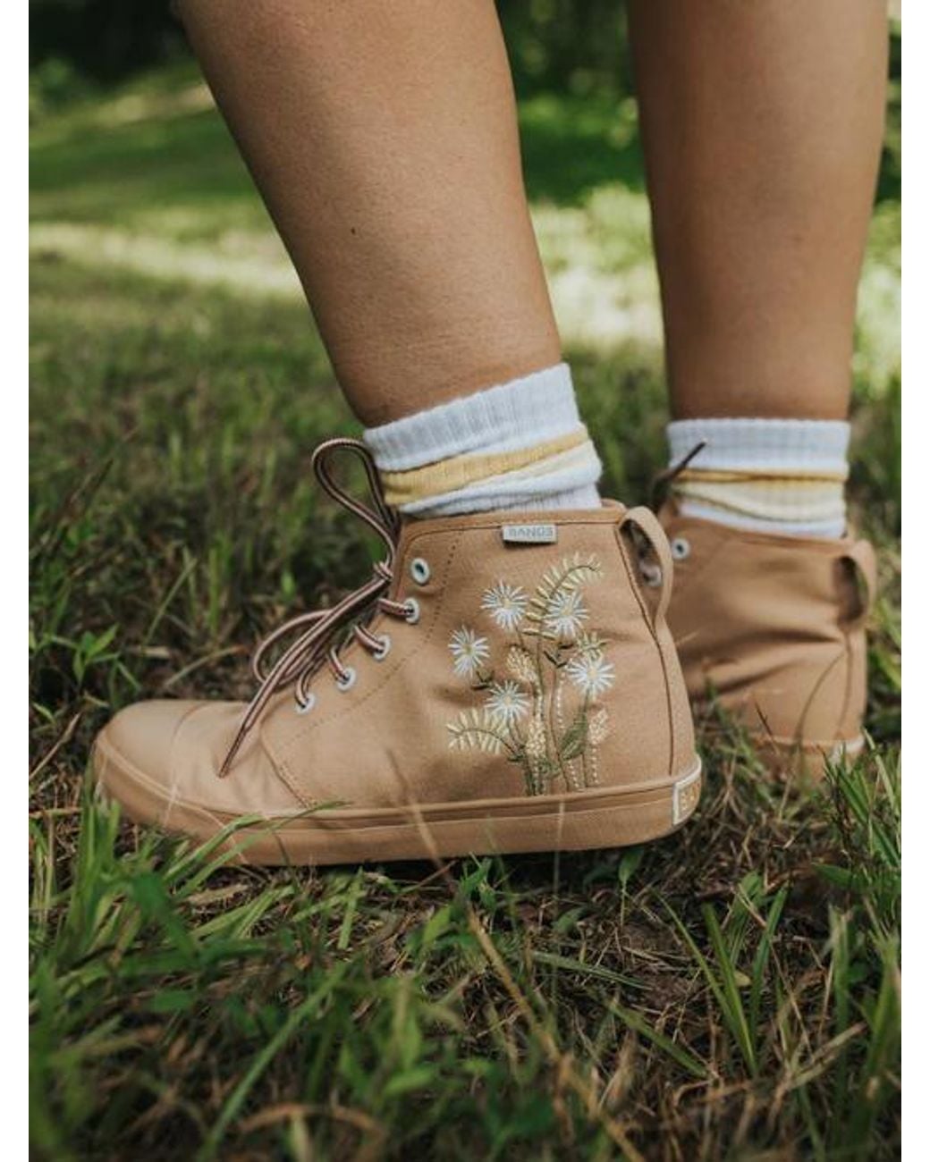 BANGS SHOES Natural Boone High Tops