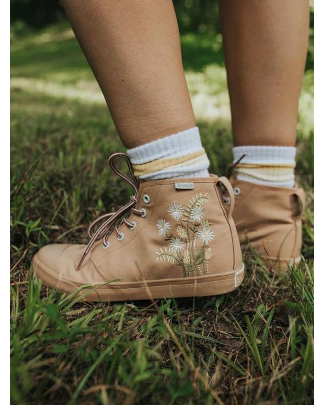 BANGS SHOES Natural Boone High Tops