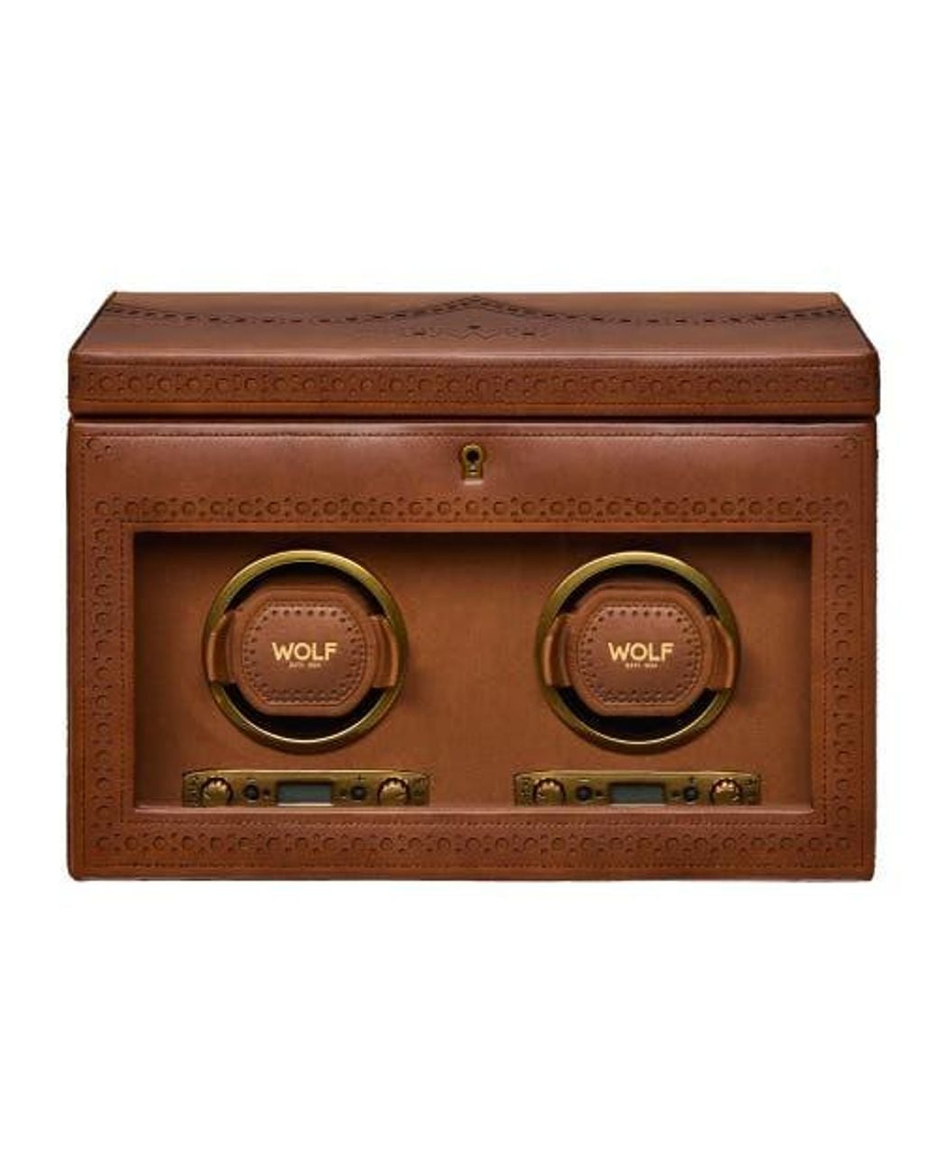 Wolf Brown Brogue Double Winder With Storage