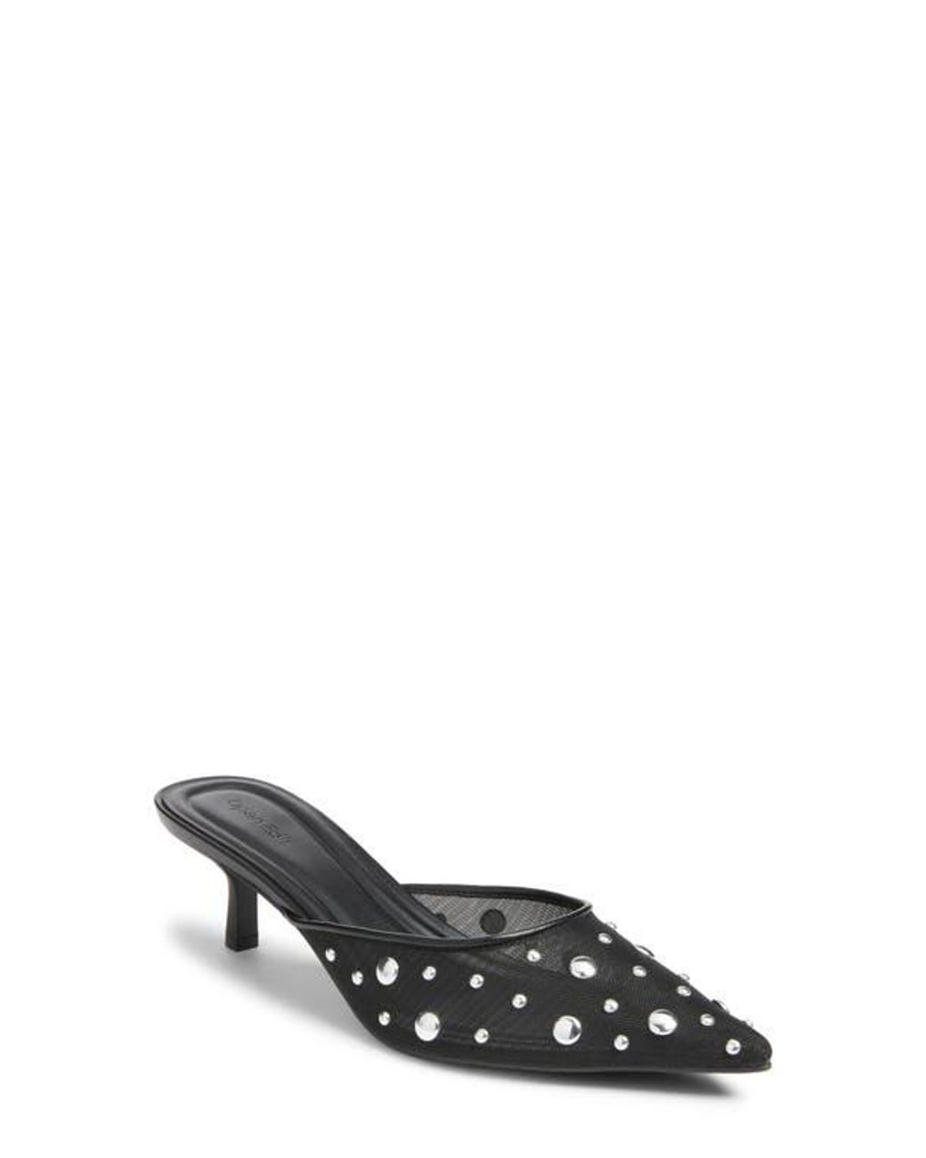 Open Edit Black Carmen Mule Pump