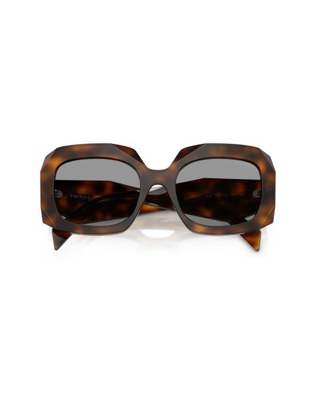 Prada Brown 54Mm Square Sunglasses