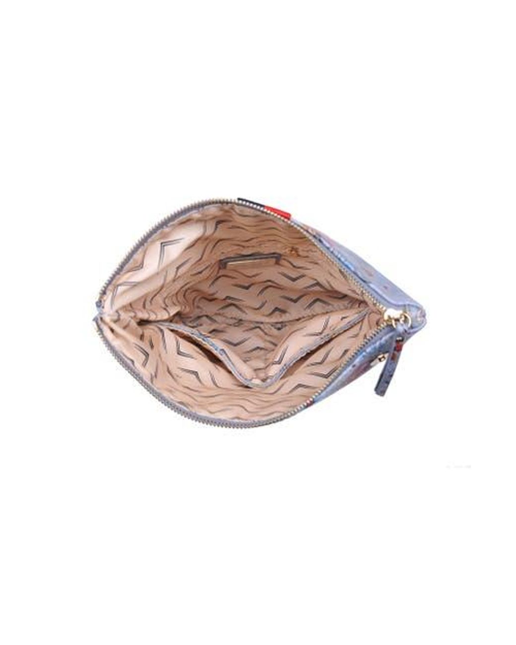 Moda Luxe Blue Jules Print Clutch