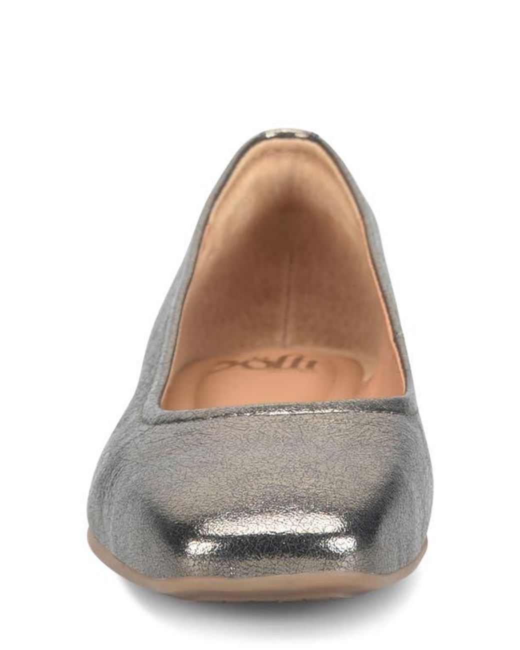 Söfft Gray Poppy Square Toe Flat
