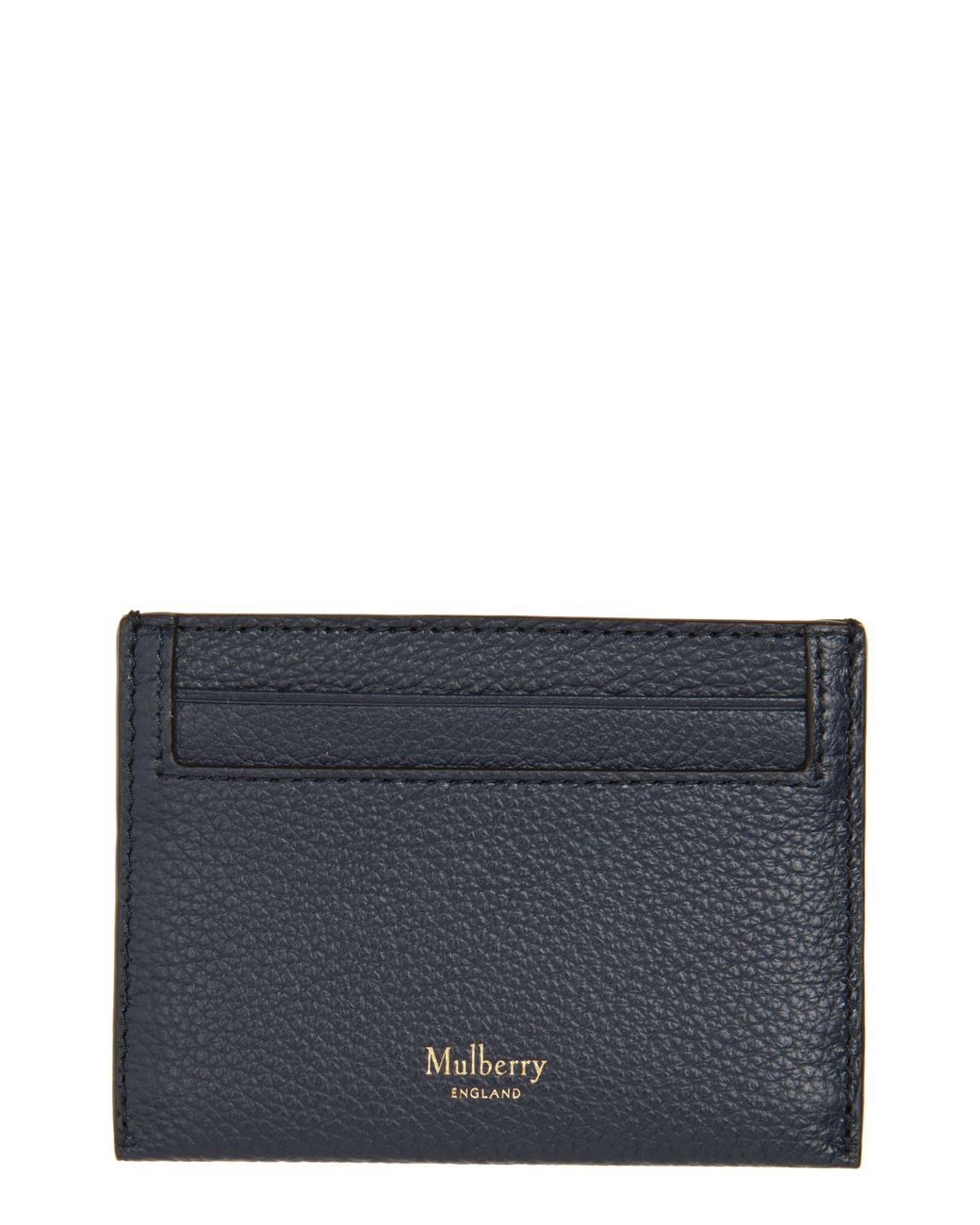 Mulberry Gray Leather Card Case