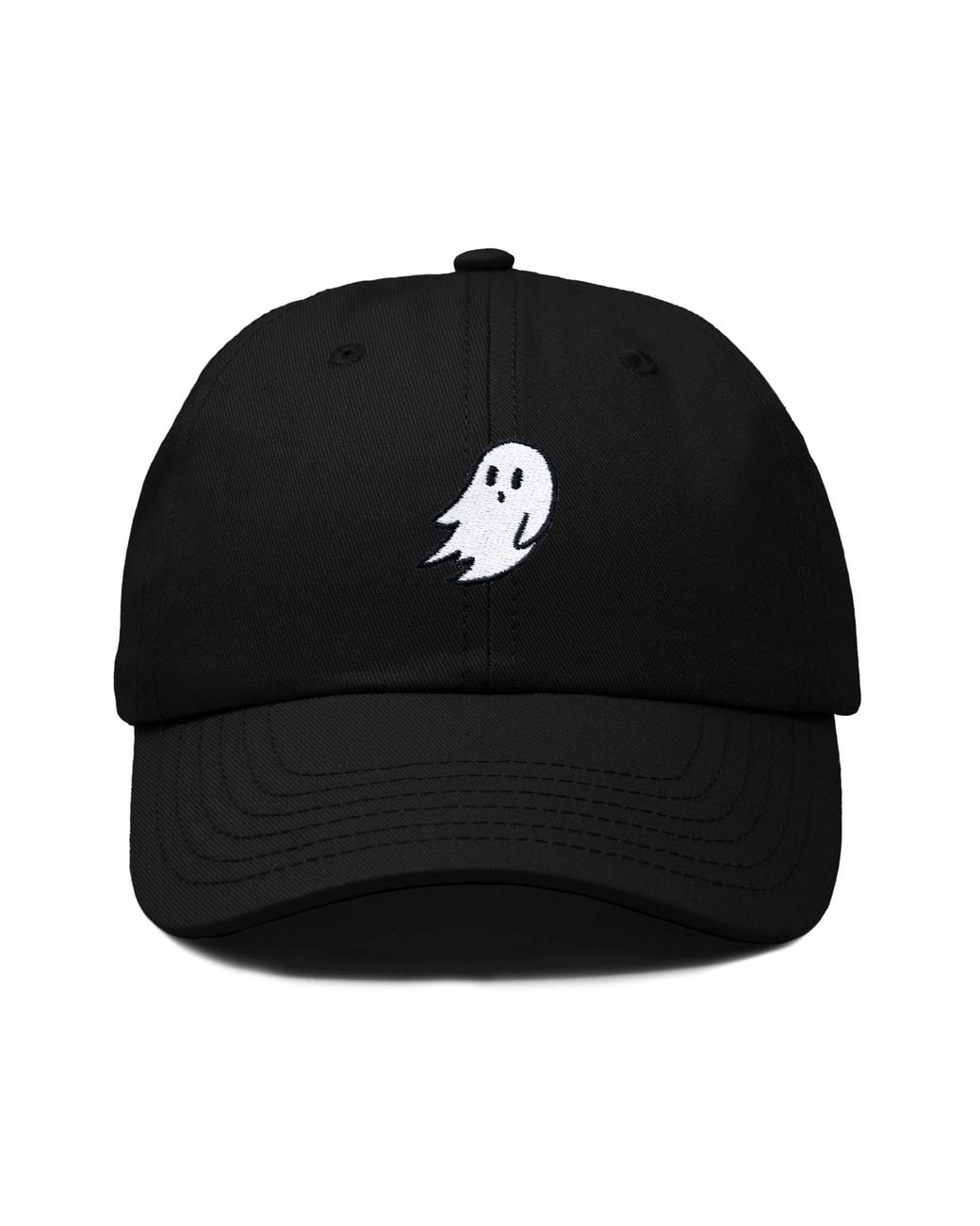 Alix Black Ghost Embroidered Low Crown Cap